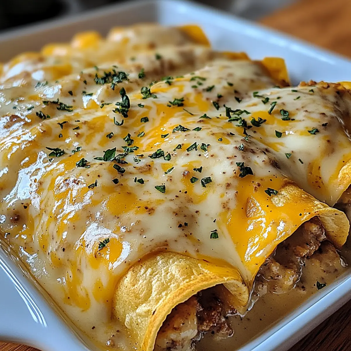 Southern Breakfast Enchiladas with Sausage Gravy Bliss 4 Southern Breakfast Enchiladas with Sausage Gravy