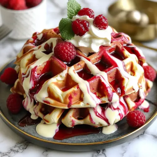 Red Velvet Marble Waffles