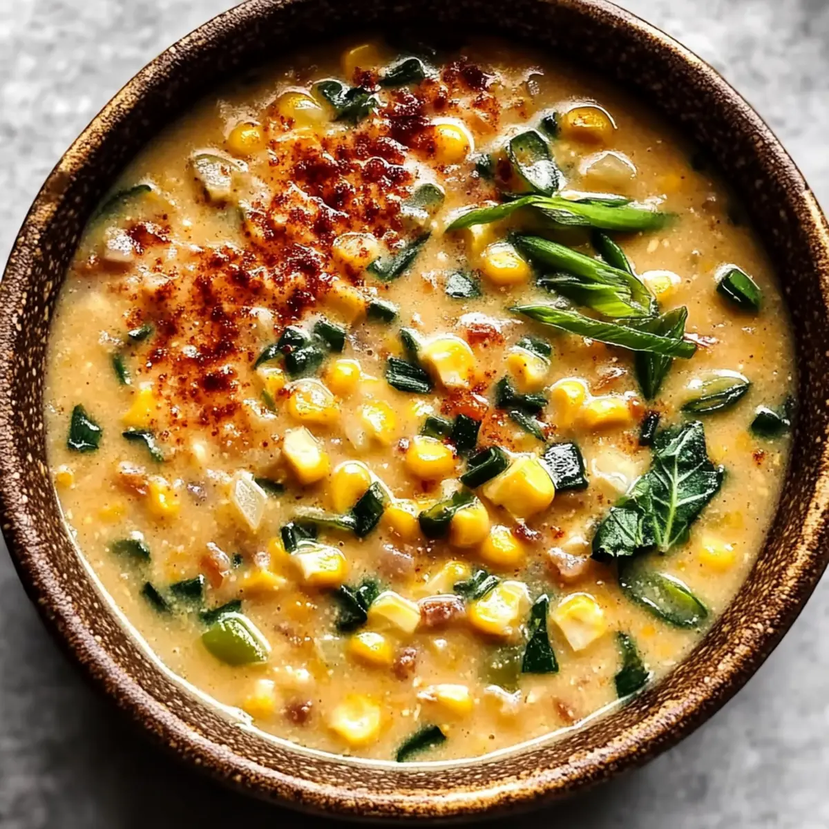 Vegan Sweet Corn & Miso Chowder