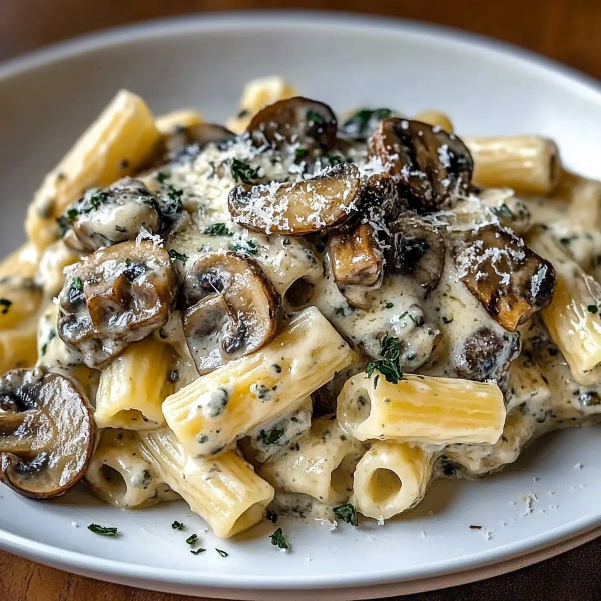 Gorgonzola Truffle Cream Mushrooms