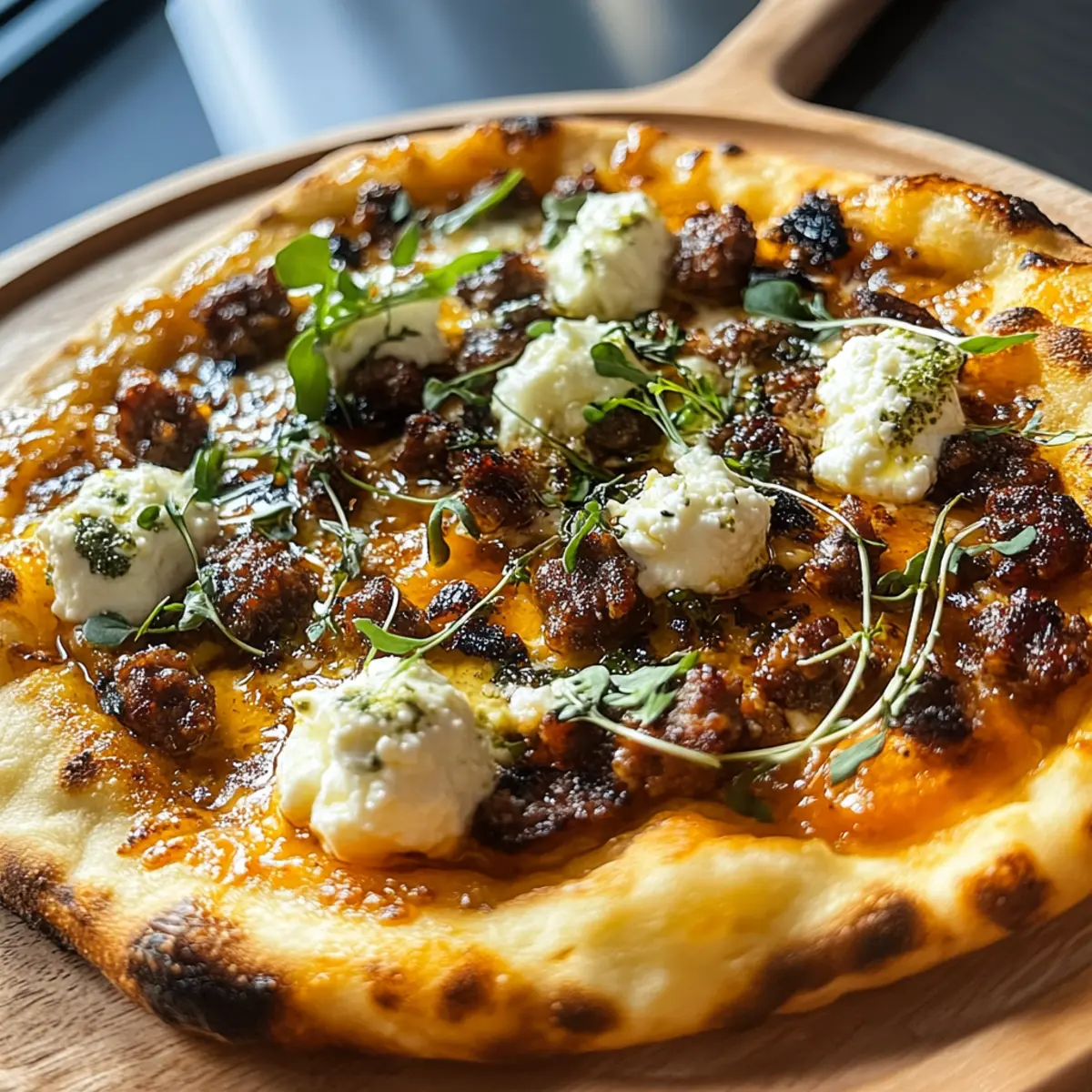 Savor the Sweet Heat of Sausage Ricotta Honey Hot Pizza 3 53f5be6b 9272 4a06 9383 d8497c9b5bb2br dg6beg