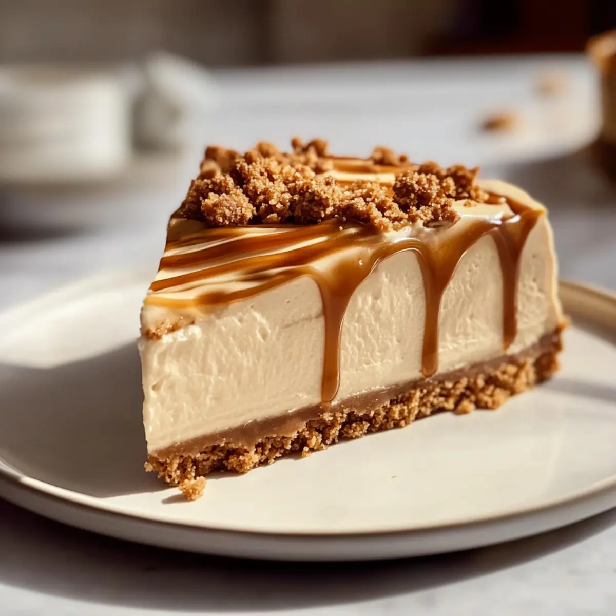 No Bake Biscoff Cheesecake