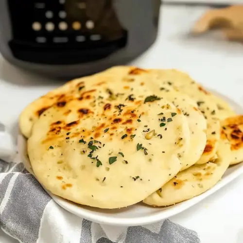 Air Fryer Garlic Naan Bread