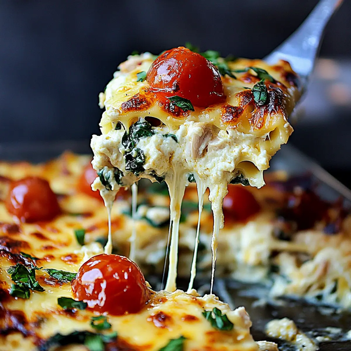 Creamy White Chicken Caprese Lasagna That Everyone Will Love 4 White Chicken Caprese Lasagna