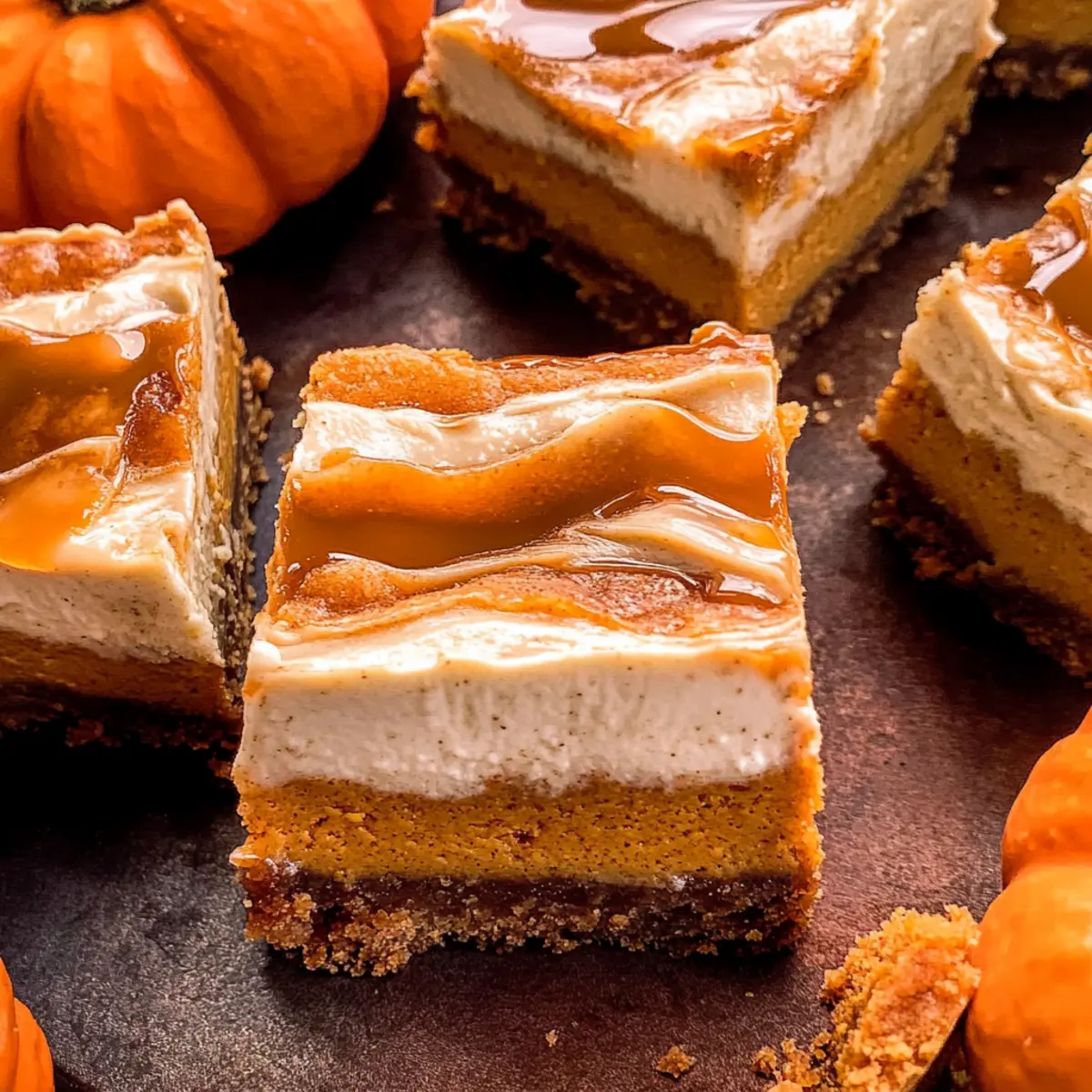 Pumpkin Cheesecake Bars
