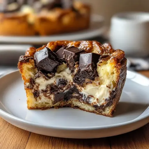 Irresistible Chocolate & Cream Cheese Bread Pudding Bliss 18 Chocolate & Cream Cheese Bread Pudding