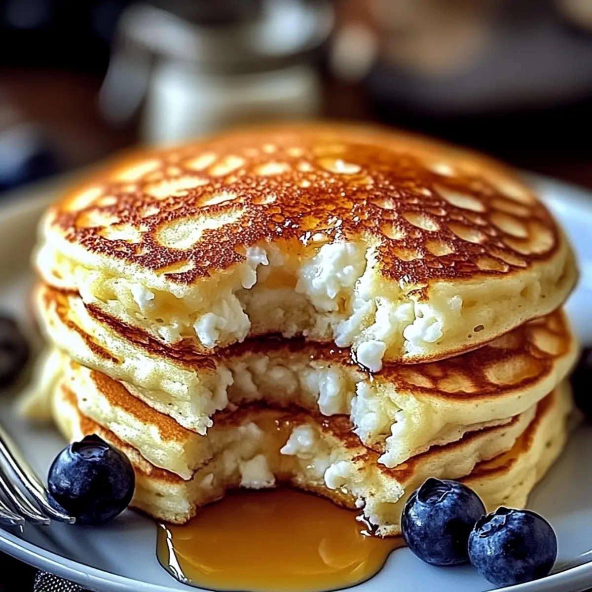 Flourless Cottage Cheese Pancakes
