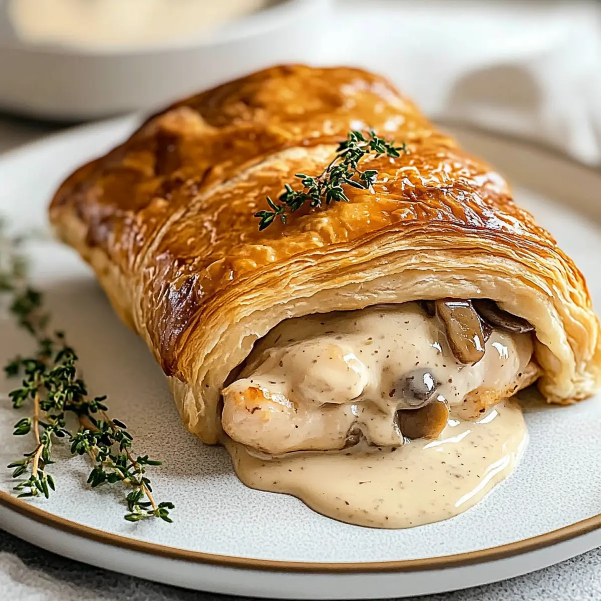 Irresistible Chicken Wellington with Creamy Dijon Magic 4 Chicken Wellington