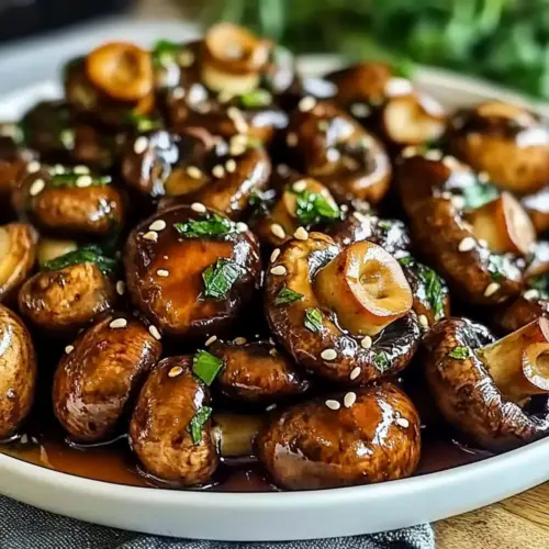 Savory Oven-Roasted Mushrooms with Soy Sauce & Honey Bliss 10 Oven-Roasted Mushrooms with Soy Sauce & Honey