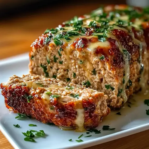 Melt-in-Your-Mouth Garlic Parmesan Chicken Meatloaf Delight 1 Garlic Parmesan Chicken Meatloaf